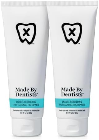 Professional Enamel Rebuilding Toothpaste - 2 Pack - Remineralizing Nano Hydroxyapatite Toothpaste with Sodium Fluoride, ADA Approved, Vegan, 2 x 4.2oz