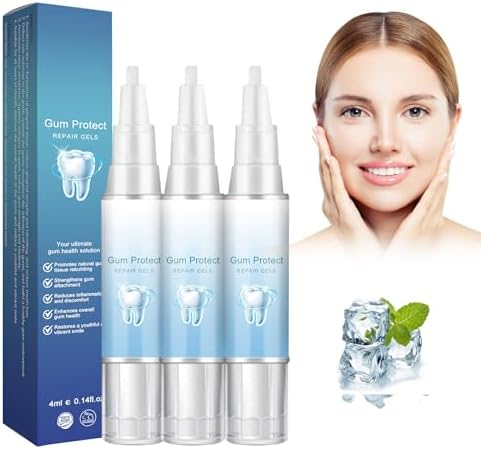 Neslemy™ Gum Shield Therapy Gel, Neslemy Gum Gel, Dentizen Gum Therapy Gel, Teeth Whitening Essence Pen, Gum Instant Treatment Gel, pack of 3