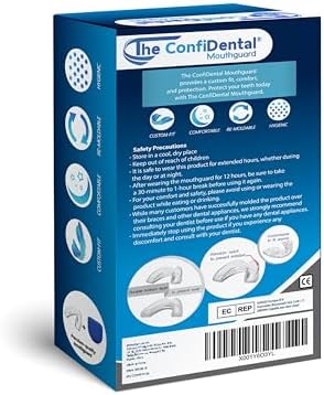 Pack of 3 Moldable Mouth Guard for Teeth Grinding Clenching Bruxism, Sport Athletic, Whitening Tray, Including 2 Regular and 1 Heavy Duty Guard (2 (LLL) Regular 1 (II) Heavy Duty)