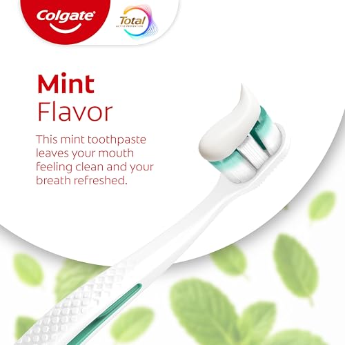 Colgate Total Active Prevention Deep Clean Toothpaste, Anticavity Fluoride Toothpaste, Clinically Proven Fluoride Formula Helps Fight Plaque Bacteria, Mint, 3 Pack, 5.1 oz