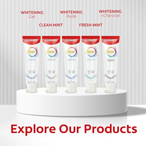 Colgate Total Active Prevention Deep Clean Toothpaste, Anticavity Fluoride Toothpaste, Clinically Proven Fluoride Formula Helps Fight Plaque Bacteria, Mint, 3 Pack, 5.1 oz