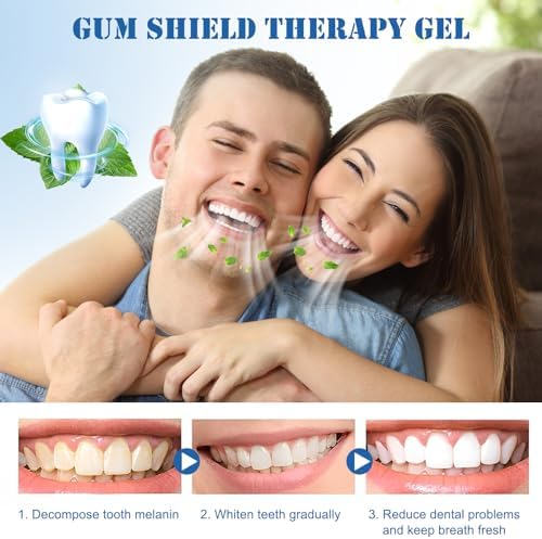 Neslemy™ Gum Shield Therapy Gel, Neslemy Gum Gel, Dentizen Gum Therapy Gel, Teeth Whitening Essence Pen, Gum Instant Treatment Gel, pack of 3