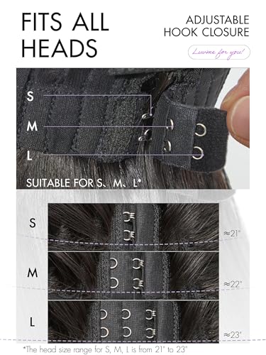 LUVME HAIR All-Day Comfort Real Glueless 7x6 HD Lace Wig 200% Density PartingMax Lace Wigs Loose Body Wave Lace Front Wigs Human Hair Pre Cut Plucked Lace Frontal 18 Inches Natural Black Color