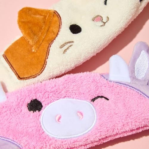 TONYMOLY x Squishmallows Cam the Cat Plush Headband for Skincare and Makeup, Soft & Cozy Hair Accessory for Washing Face, Makeup Application, and Relaxation, Cute, Fun, and Gentle on Hair
