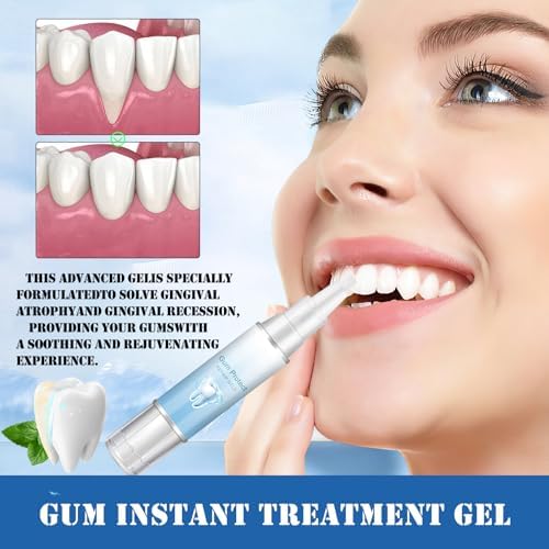 Neslemy™ Gum Shield Therapy Gel, Neslemy Gum Gel, Dentizen Gum Therapy Gel, Teeth Whitening Essence Pen, Gum Instant Treatment Gel, pack of 3