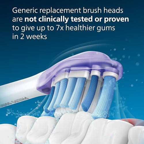Philips Sonicare Genuine G3 Premium Gum Care Replacement Toothbrush Heads, 2 Brush Heads, Black, HX9052/95