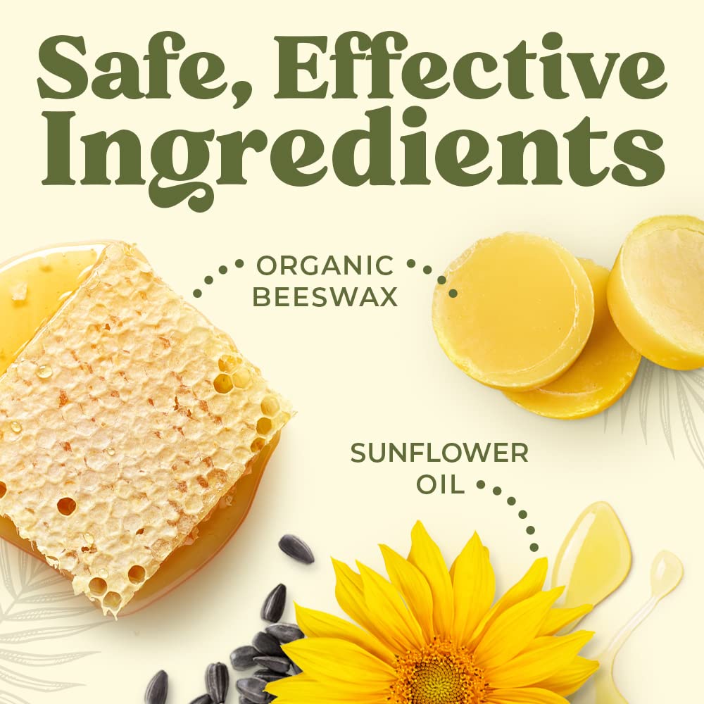 Earth's Daughter USDA Organic Lip Balm 4-Pack Citrus Flavor - Beeswax, Coconut Oil, Vitamin E - Best Lip Repair Chapstick for Dry Cracked Lips.