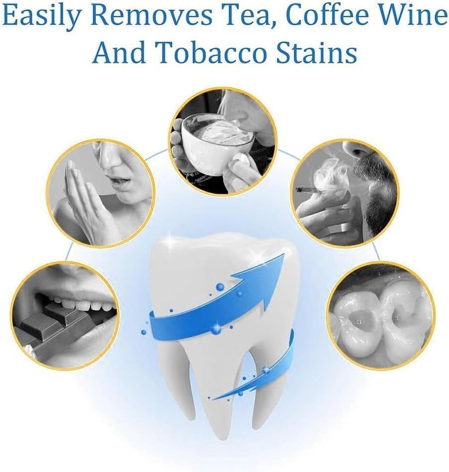 Magic Teeth Whitening Deluxe Powder, Stain Removal, Mint Flavor