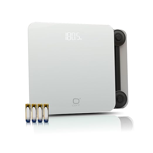 O'CARE Digital Bathroom Scale,Highly Accurate Body Weight Scale,Large Clear LED Display, Differential Display, Including 4*AAA Battery, Measures Weight up to 400LB