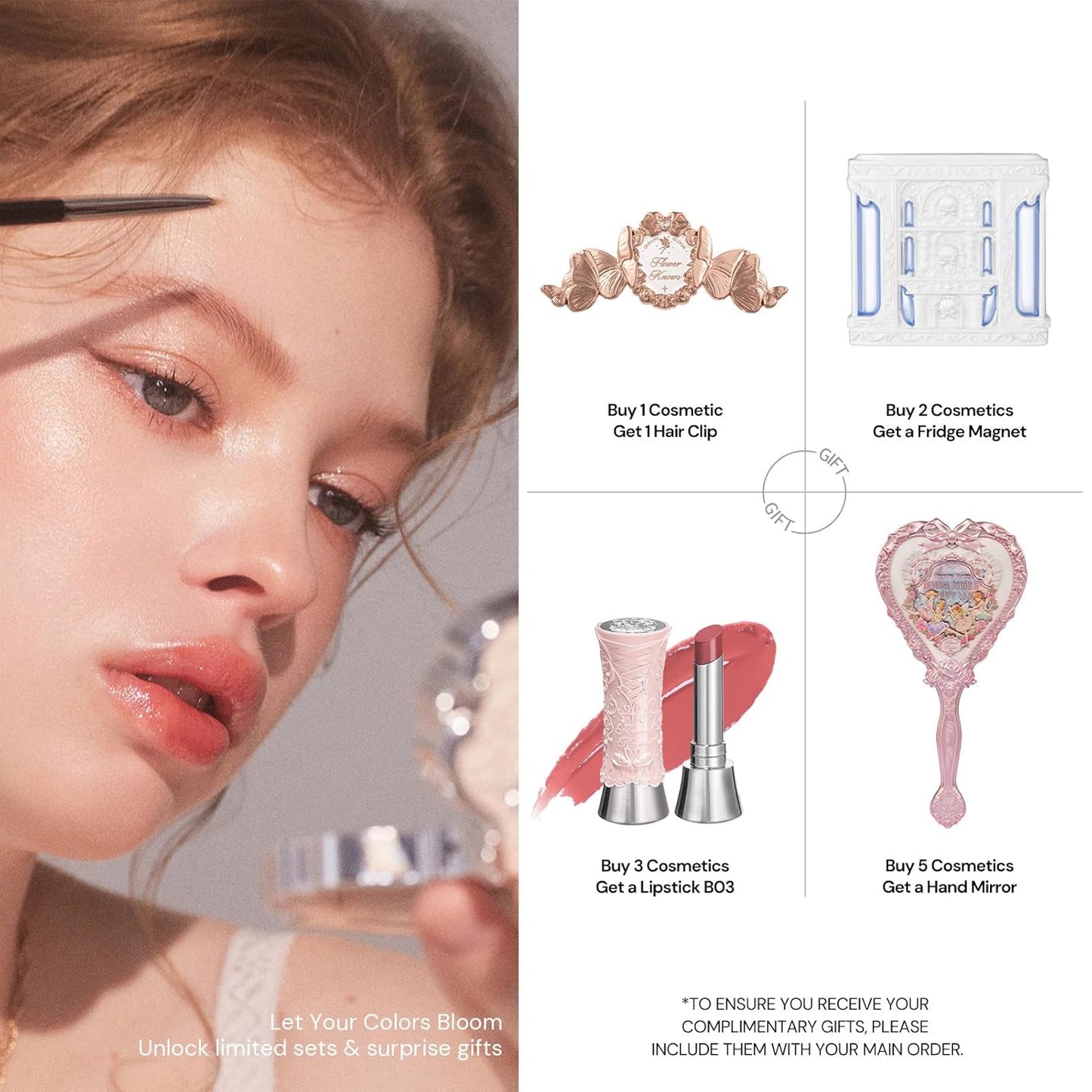 Flower Knows Strawberry Cupid Cake Lip Cream,Velvety-Smooth Matte Liquid Lipstick,Hydrating,Smudge-proof & Stain-Free Lip Stain (V03 Croissant 0.17 Fl Oz)