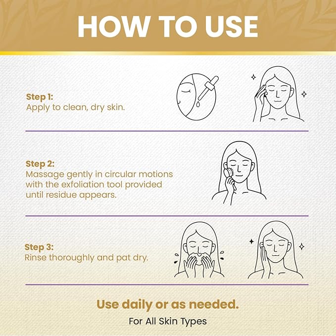Rice Peel Shot Ampoule, White Rice Exfoliant, Rice Exfoliator for Face & Soft Peel, Removes Dead Skin Cells for a Brighter, Softer & Hydrated Complexion, For All Skin Types, 90 mL