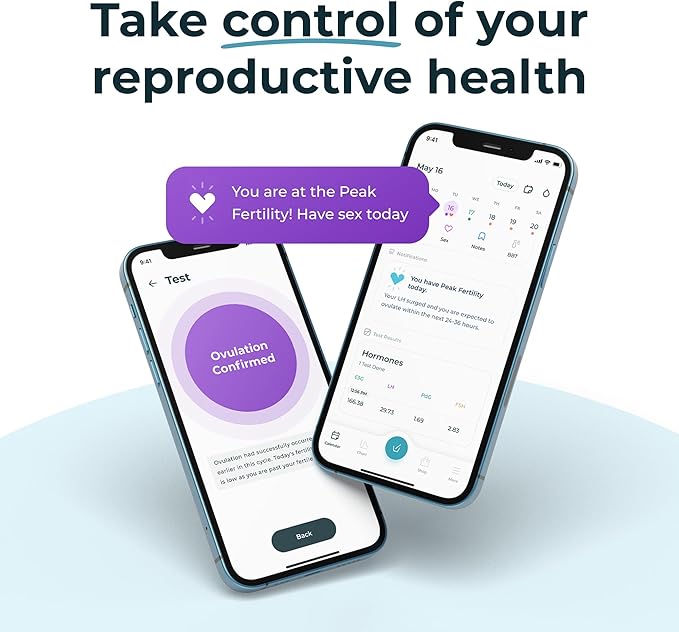 Inito Fertility Monitor & Hormone Tracker for Women | Estrogen, LH, PdG (Urine Metabolite of progesterone), FSH | Track and Confirm Ovulation | Includes 15 Test Strips (iPhone 7 Plus / 8 Plus)