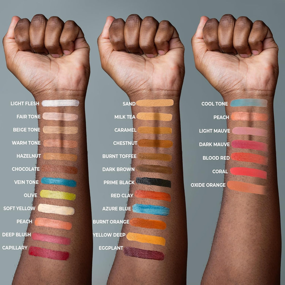 Alcohol Palette Refill Pans - Skin Tones - Burnt Orange