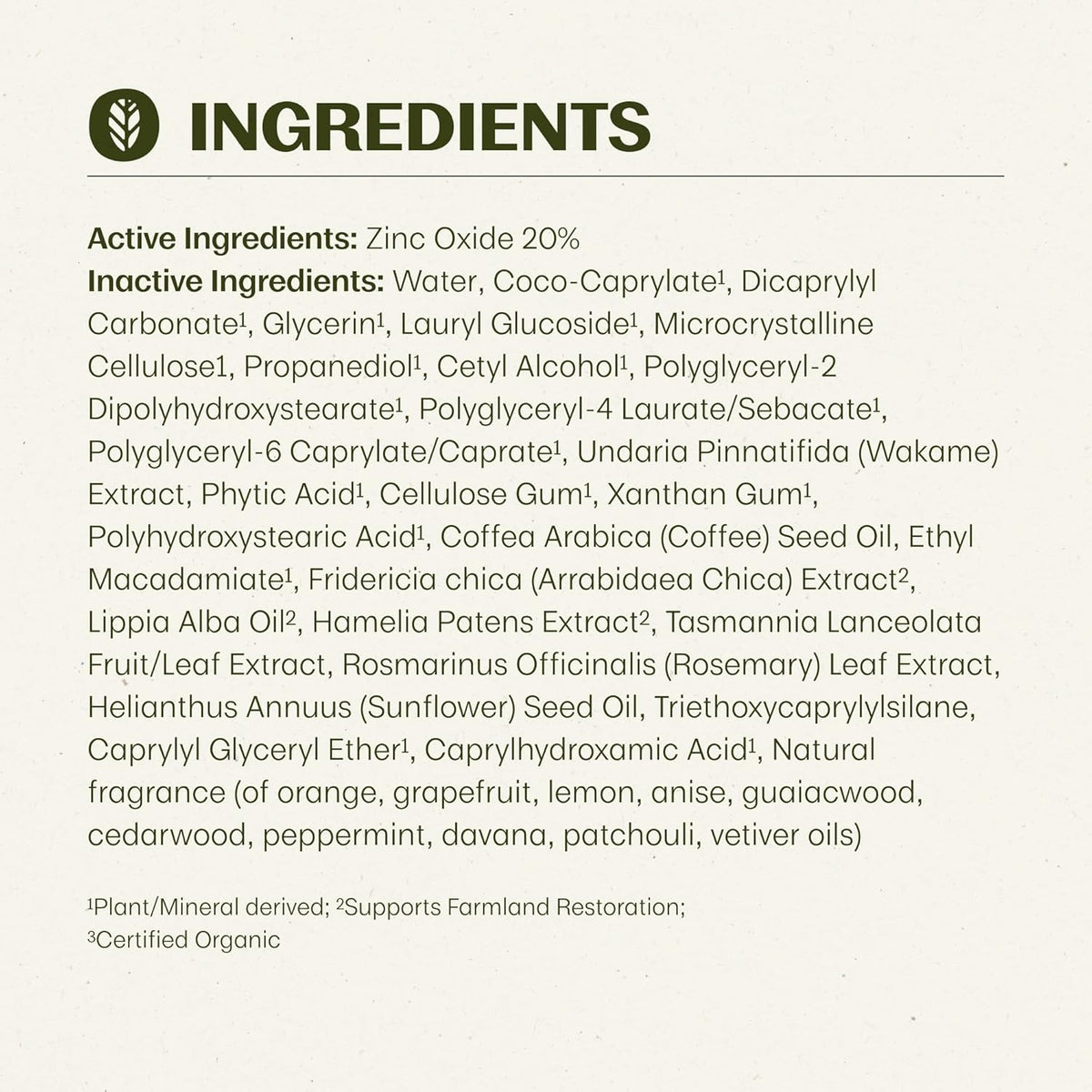 Thrive Natural Care Mineral Face Sunscreen SPF 30 - Daily Sunscreen for Face, No White Cast, Non-Nano Zinc Oxide - Lightweight Moisturizer Broad-Spectrum Protection - Vegan, 2 Fl Oz