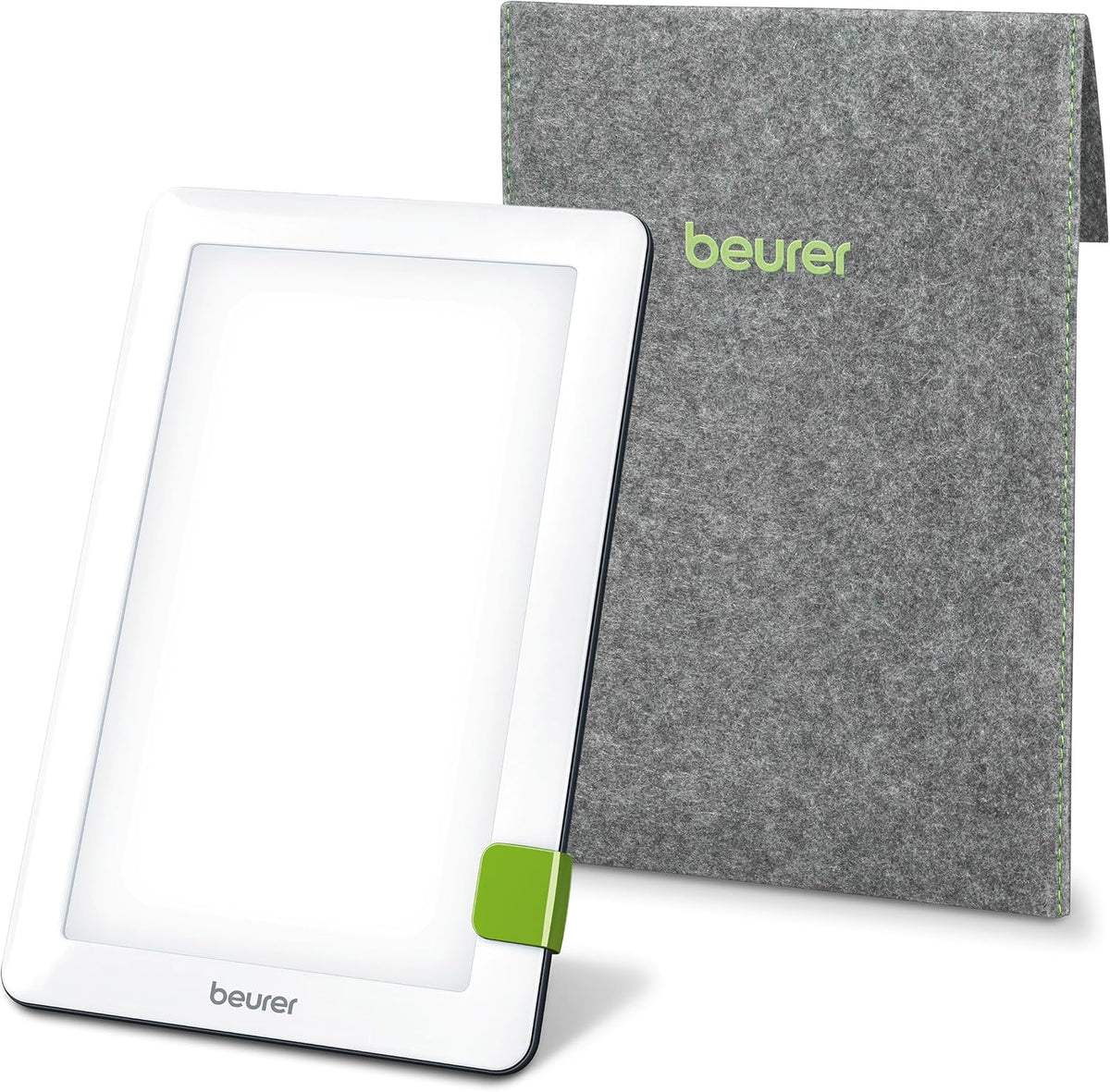 Beurer TL30 Portable Daylight Lamp- UV-Free 10,000 Lux LED Bright White Light Therapy for Home, Travel, & Office Lighting