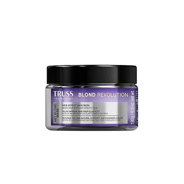 TRUSS Blond Revolution Net Hair Mask - Color-Enhancing Repair to Restore Natural Health, Shine & Vibrancy Designed with a Web-Effect Formula (6.3 oz)